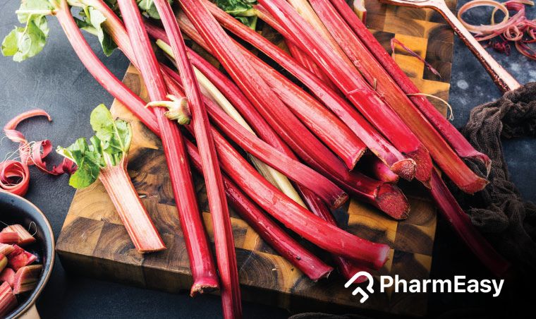 Rhubarb: Uses, Benefits, Side effects and more By Dr. Smita Barode  